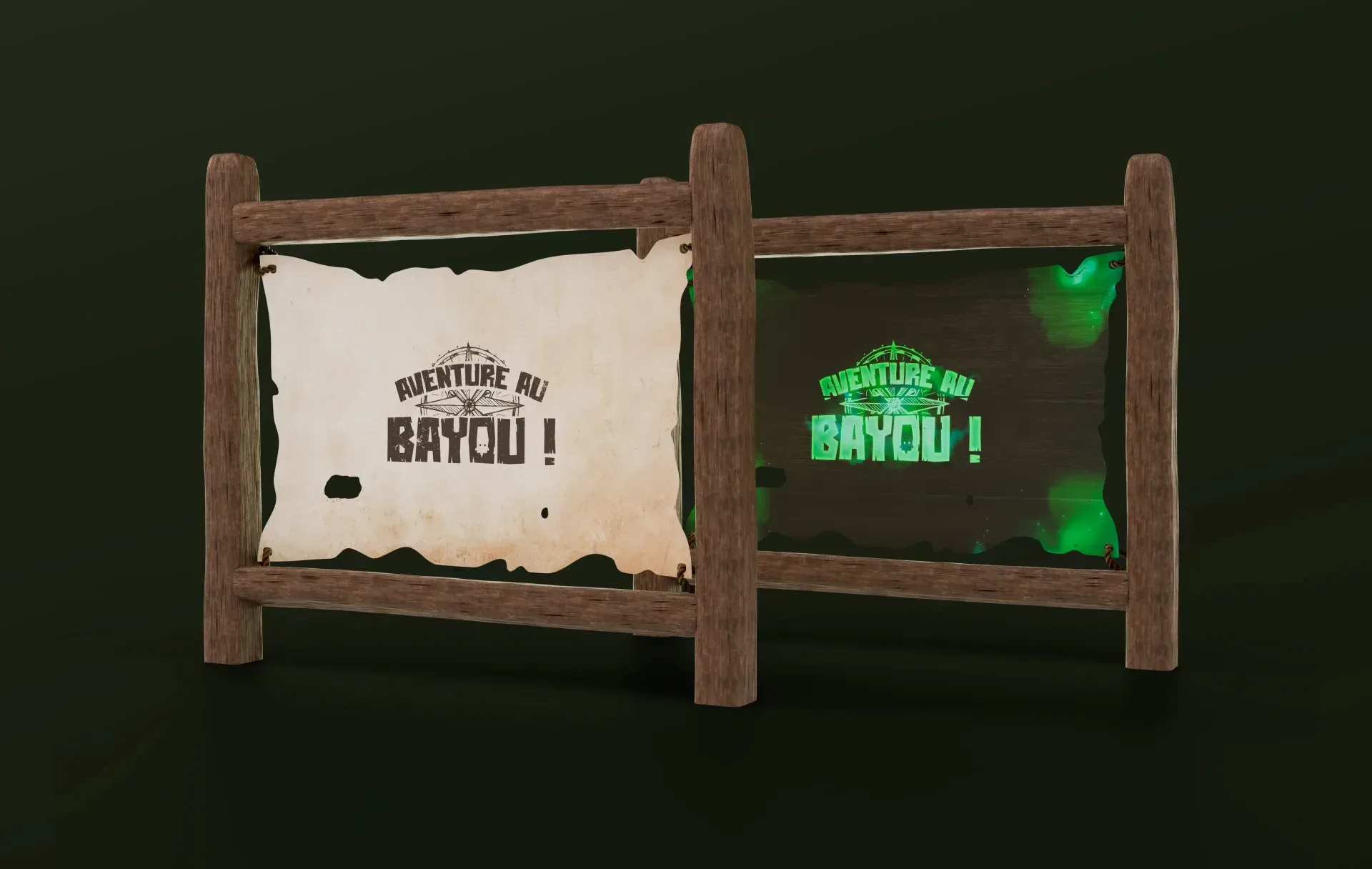 Graphiste freelance a Angers - Aventure au Bayou ! - visuel 14