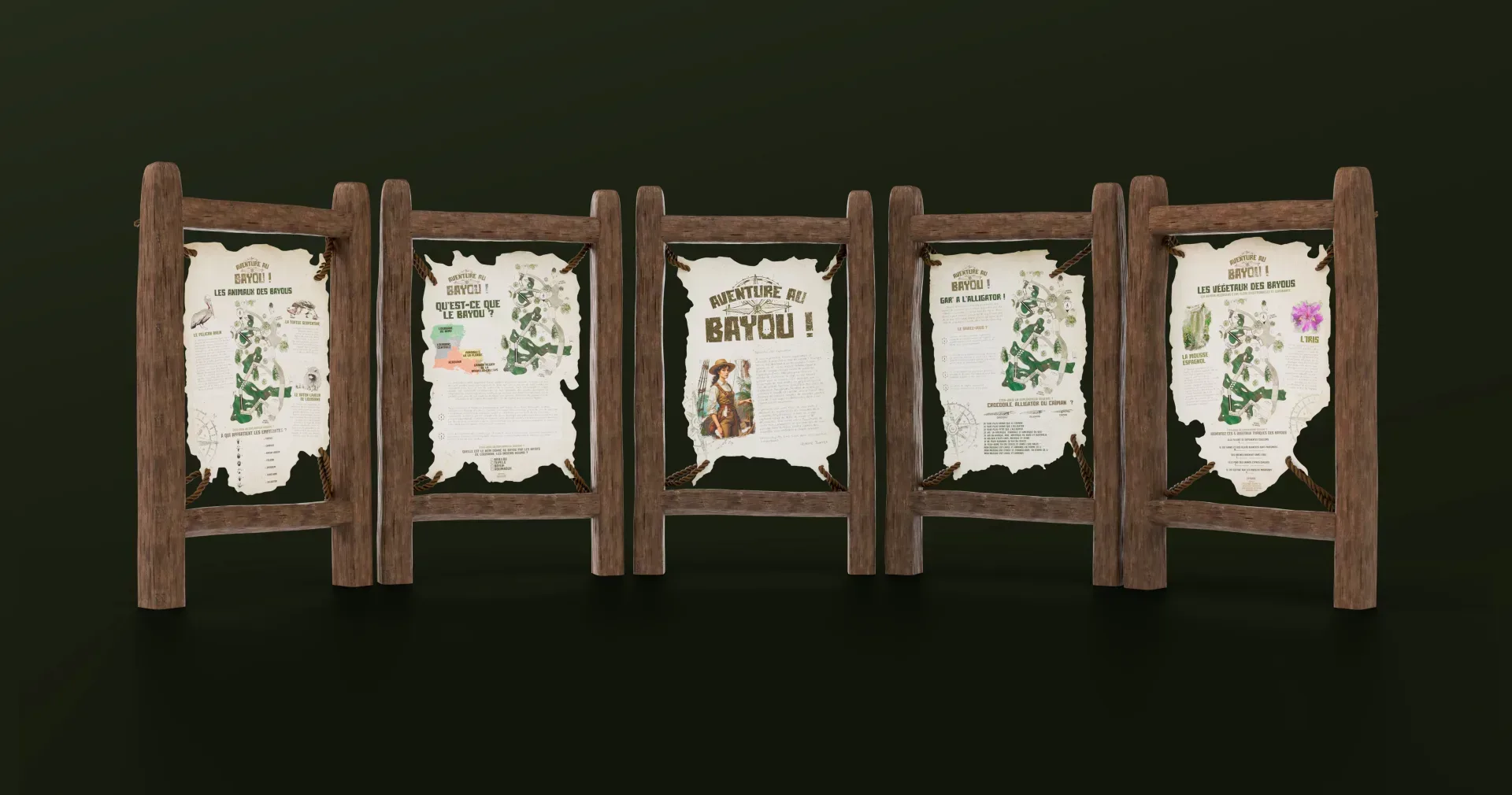 Graphiste freelance a Angers - Aventure au Bayou ! - visuel 15