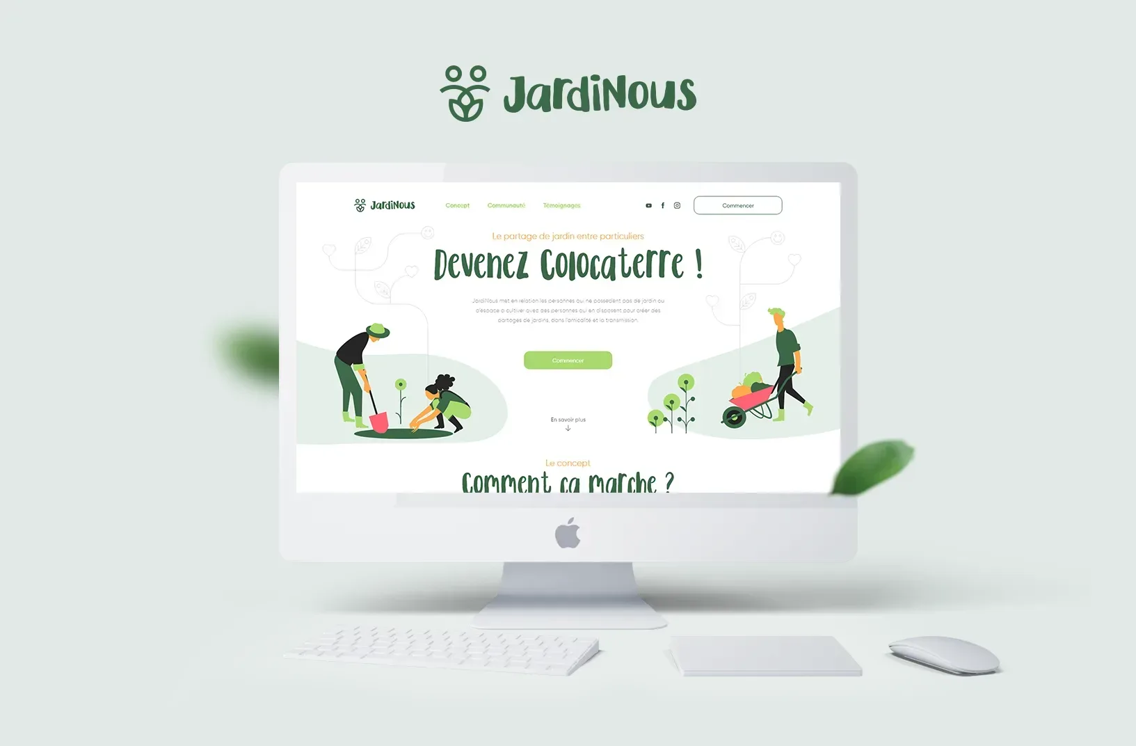 Graphiste freelance a Angers - Jardinous - visuel 2