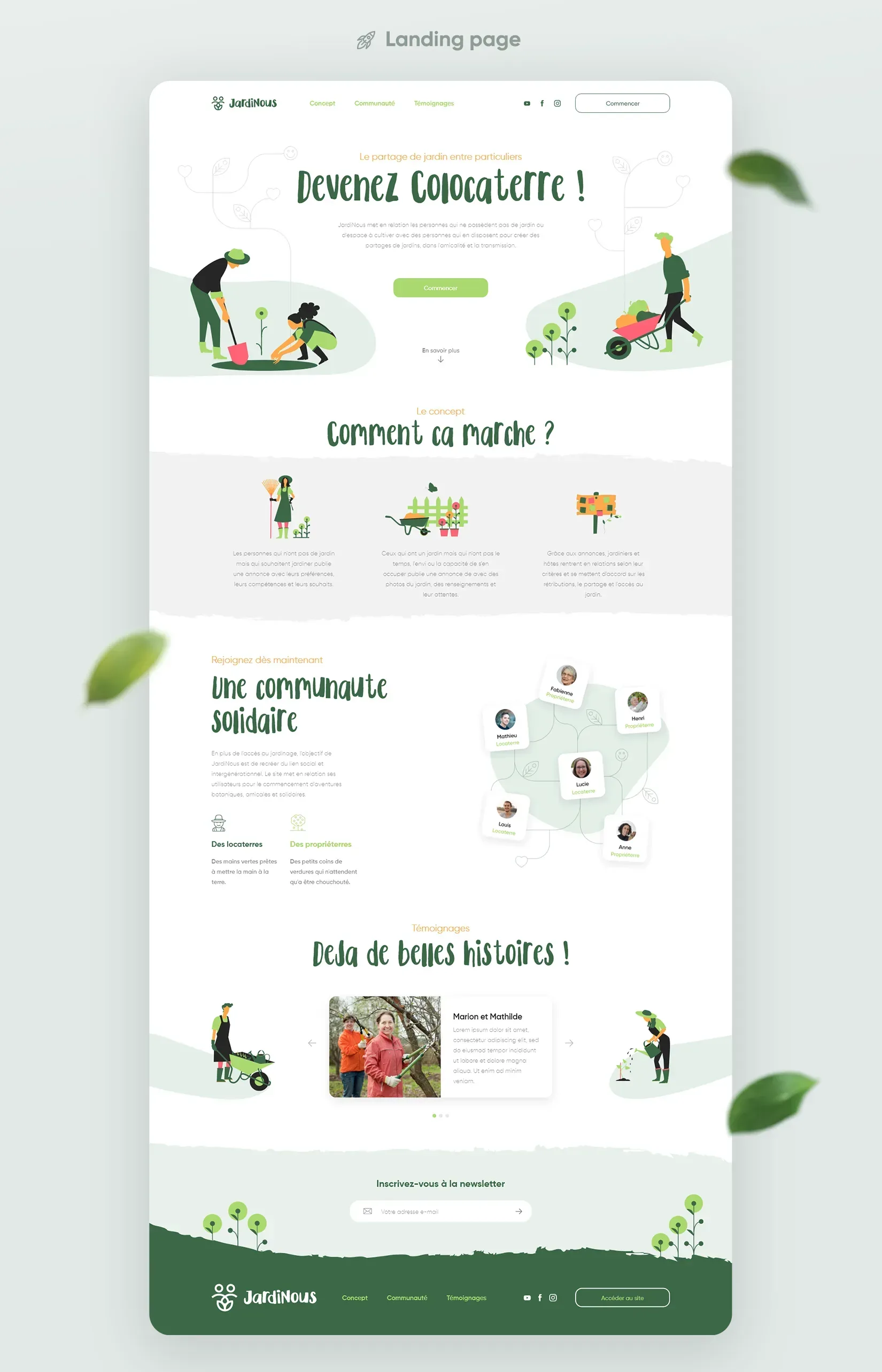 Graphiste freelance a Angers - Jardinous - visuel 5