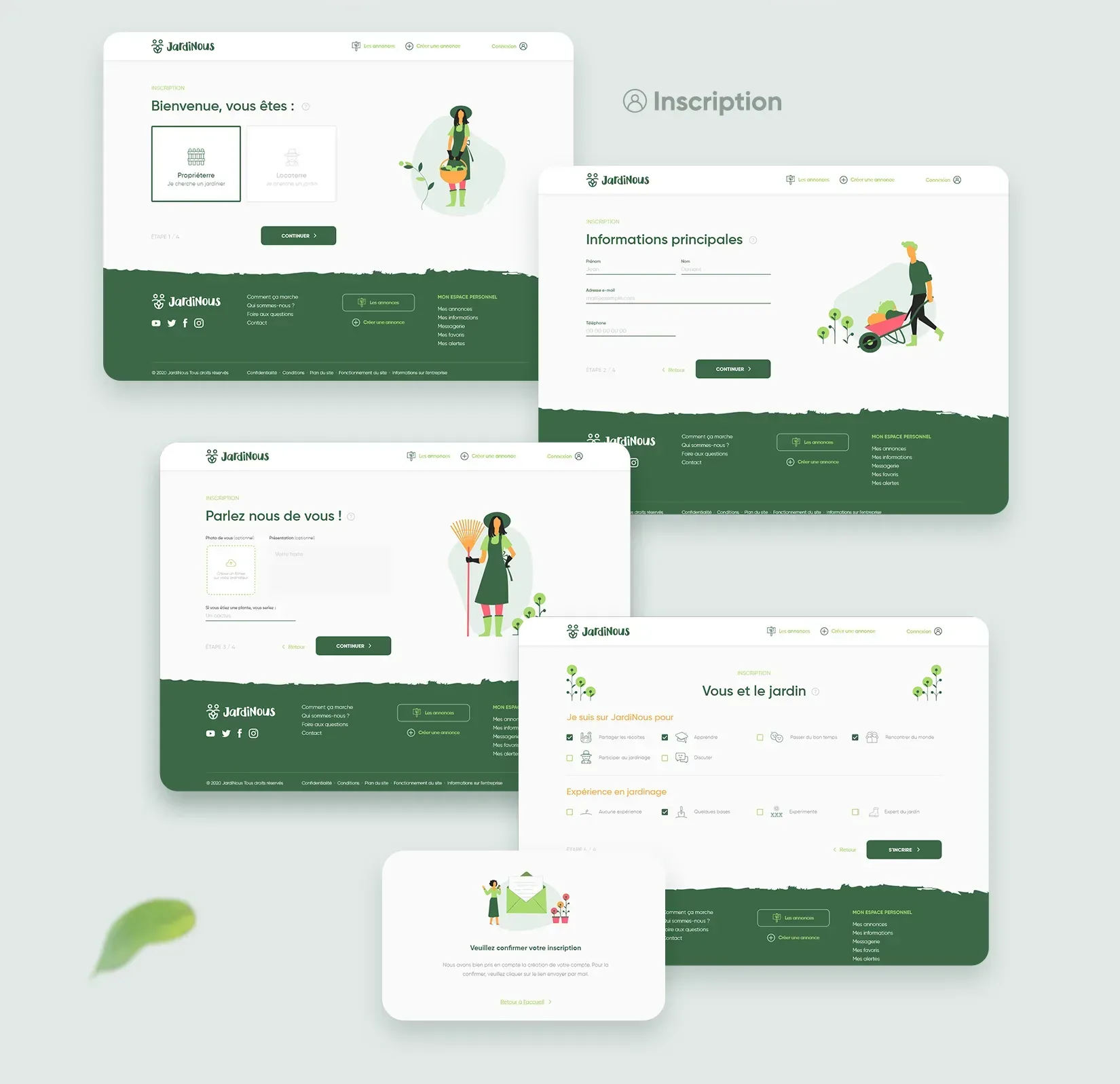Graphiste freelance a Angers - Jardinous - visuel 7