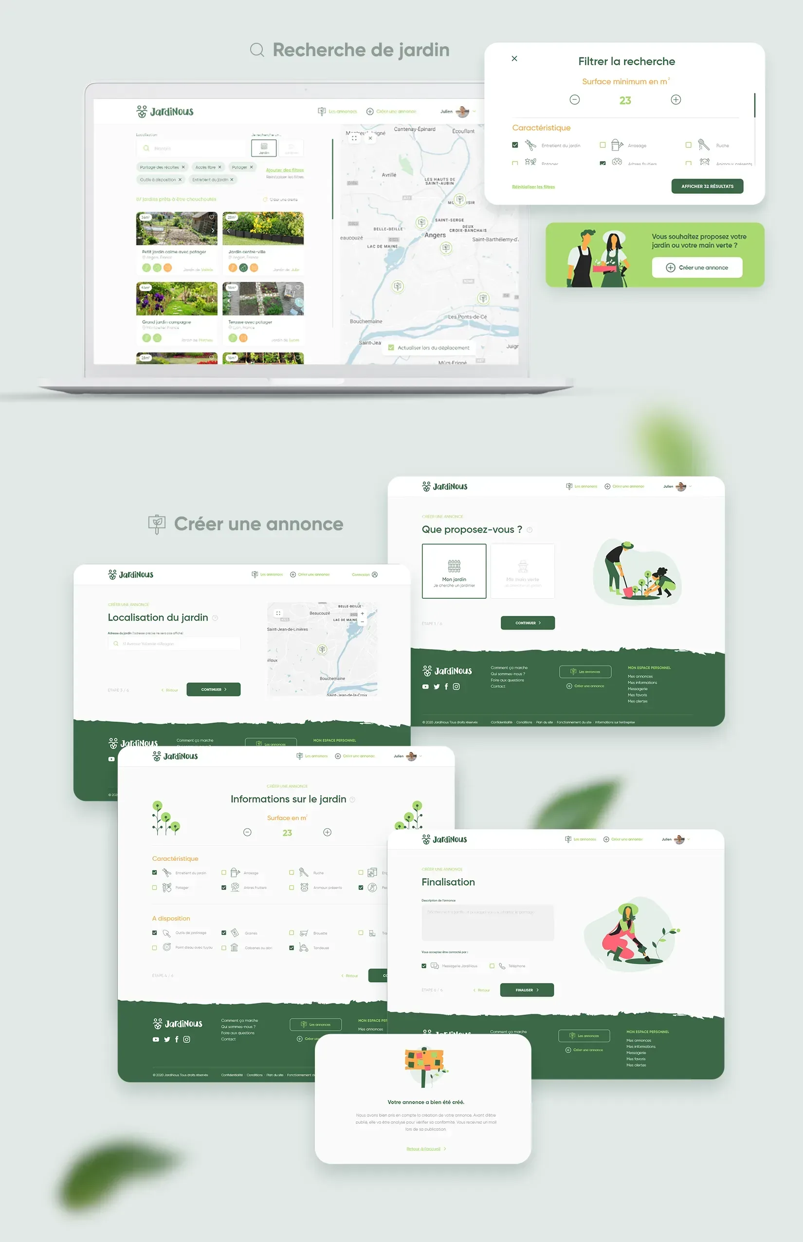Graphiste freelance a Angers - Jardinous - visuel 9