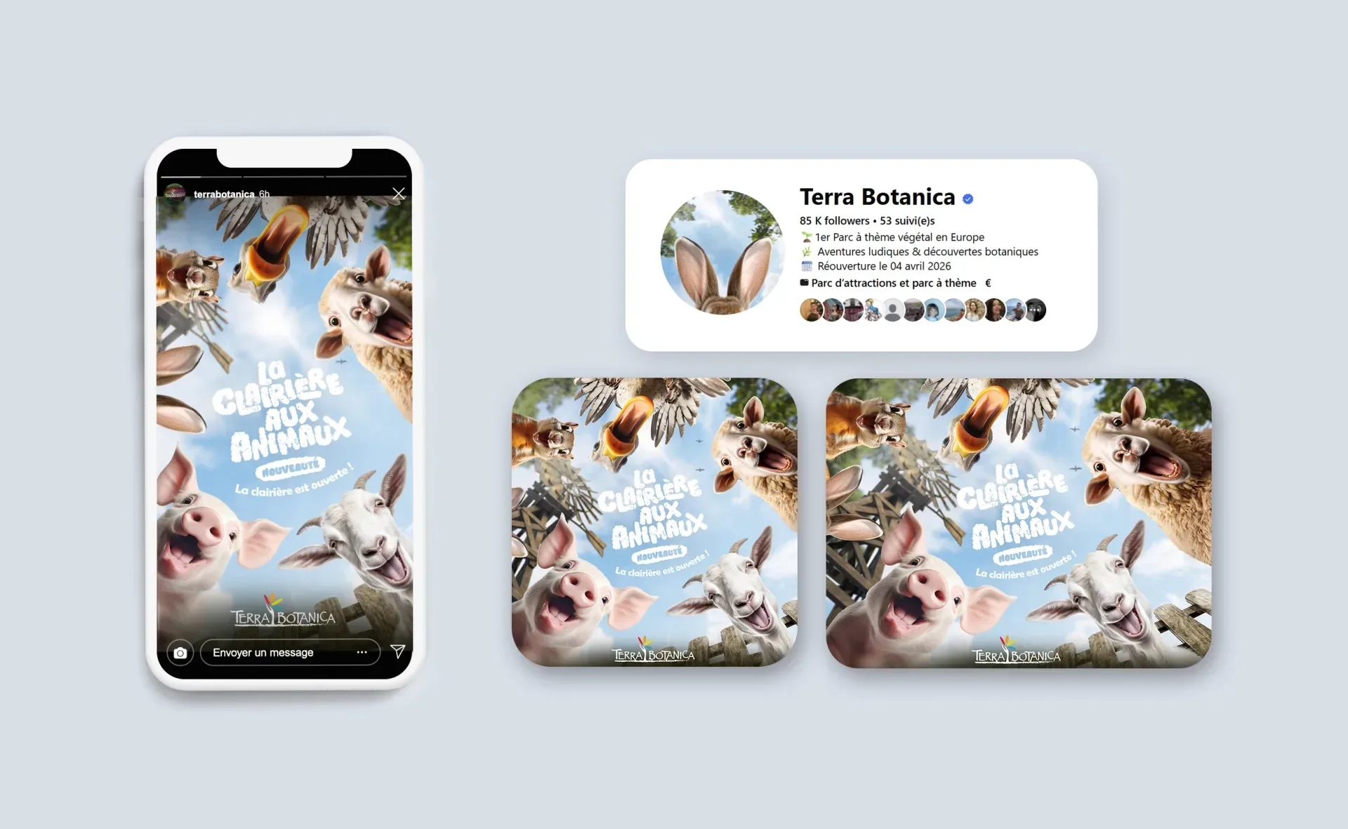 Graphiste freelance à Angers - La Clairière aux animaux - visuel 5
