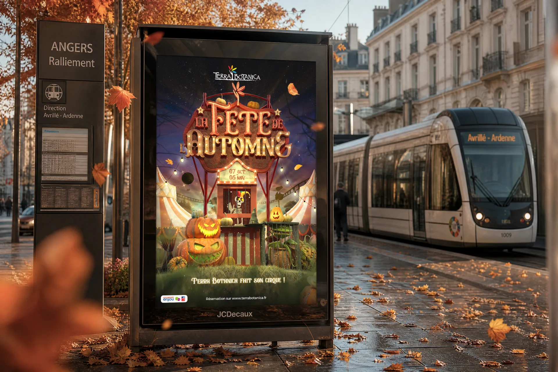 Graphiste freelance a Angers - La Fête de l'Automne 2023 - visuel 2