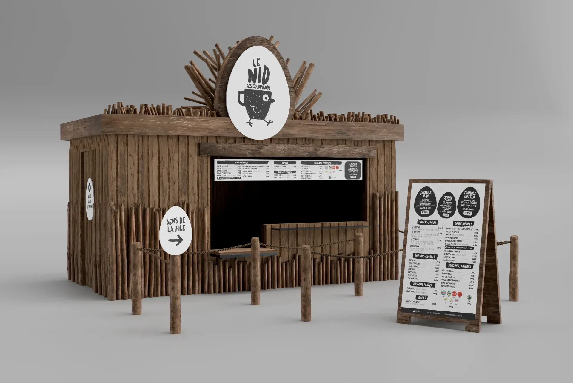 Graphiste freelance a Angers - Le Nid des gourmands - visuel 11
