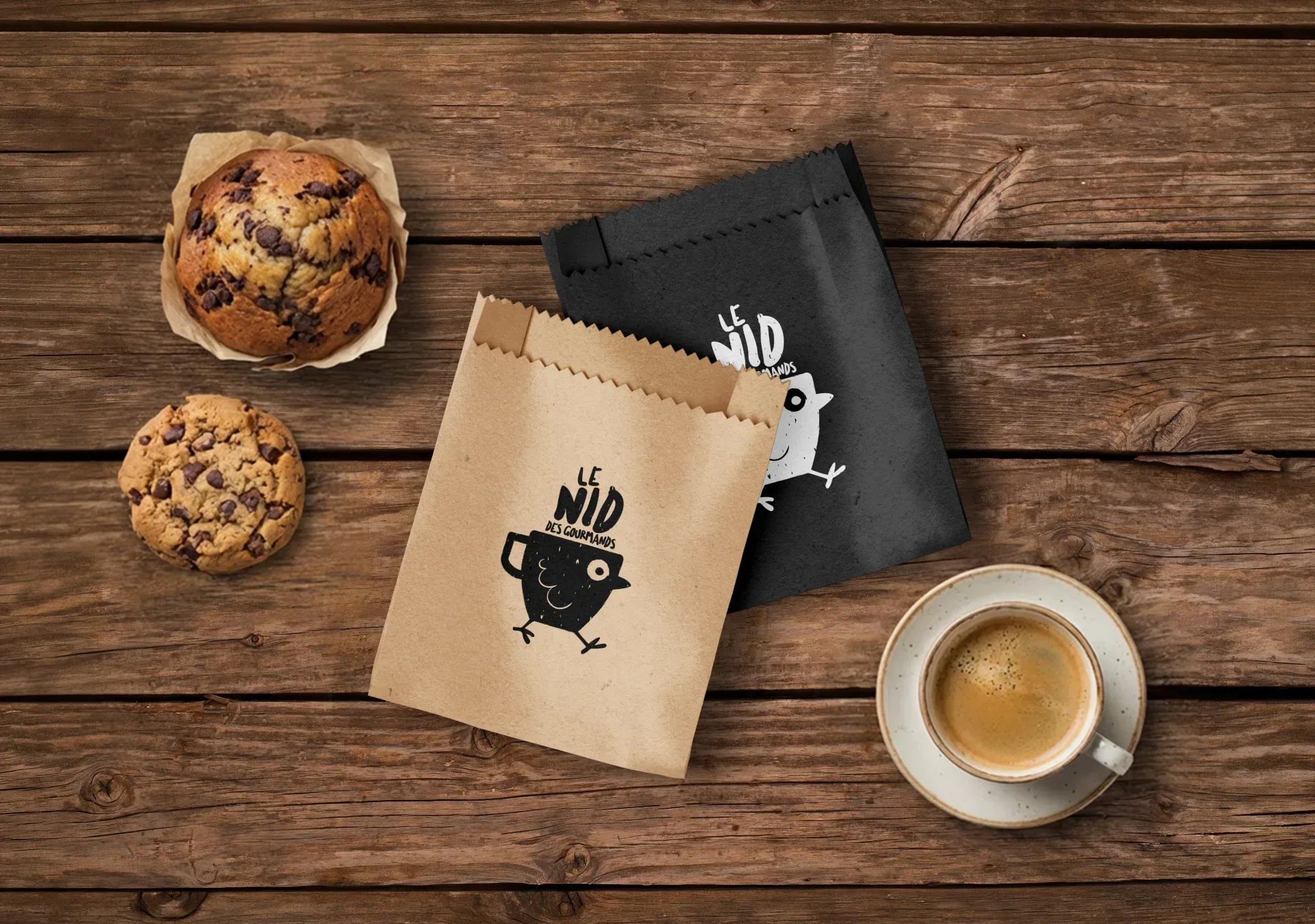 Graphiste freelance a Angers - Le Nid des gourmands - visuel 5