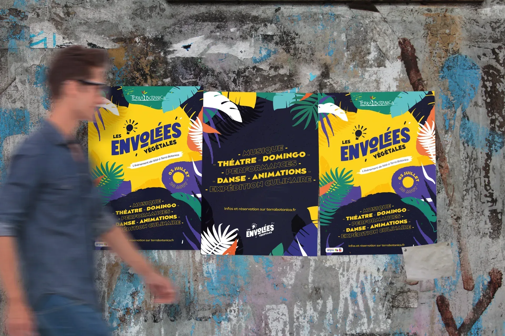Graphiste freelance a Angers - Les Envolées végétales 2021 - visuel 3