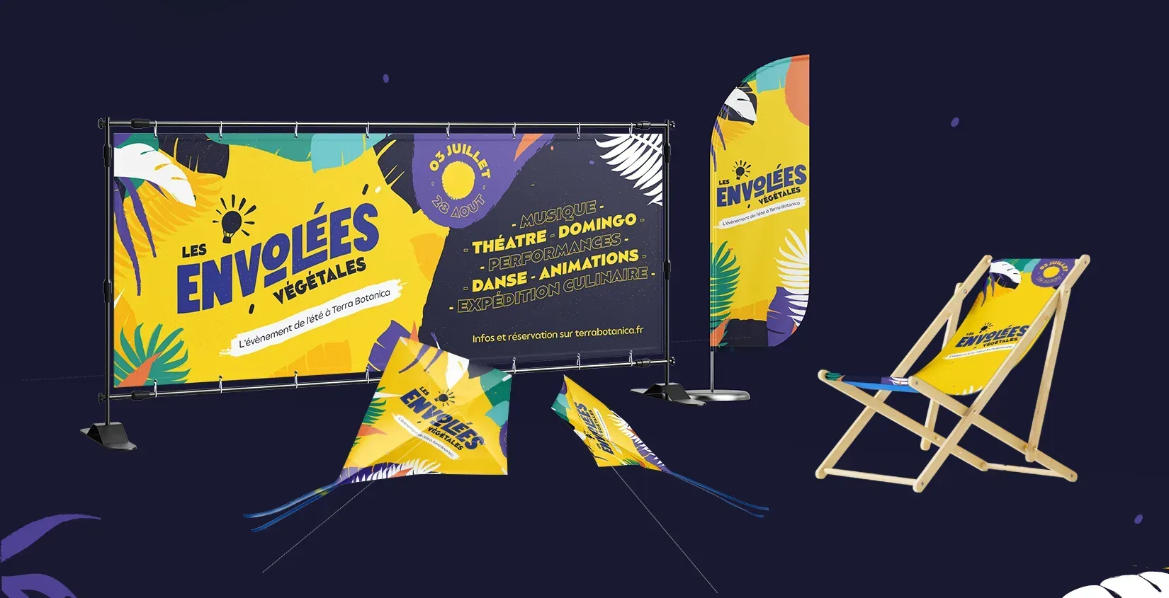 Graphiste freelance a Angers - Les Envolées végétales 2021 - visuel 5