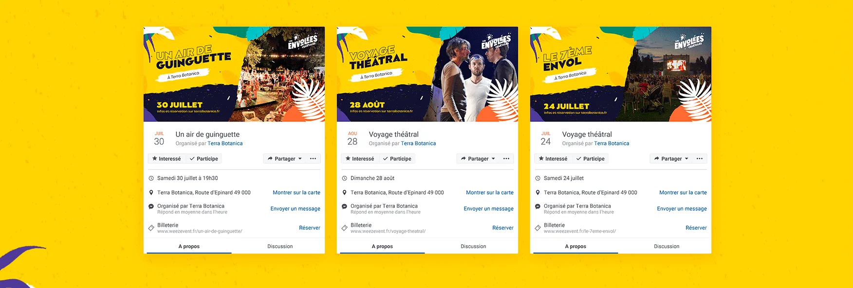 Graphiste freelance a Angers - Les Envolées végétales 2021 - visuel 8