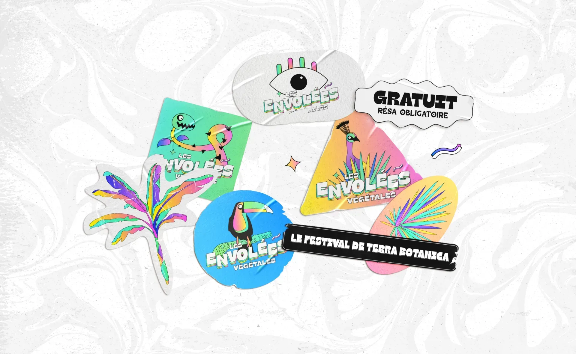 Graphiste freelance a Angers - Les Envolées végétales 2022 - visuel 3