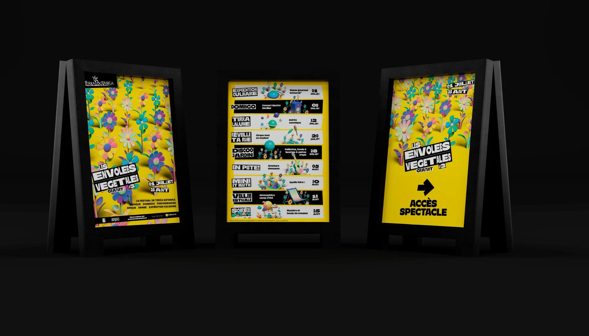 Graphiste freelance a Angers - Les Envolées végétales 2023 - visuel 14