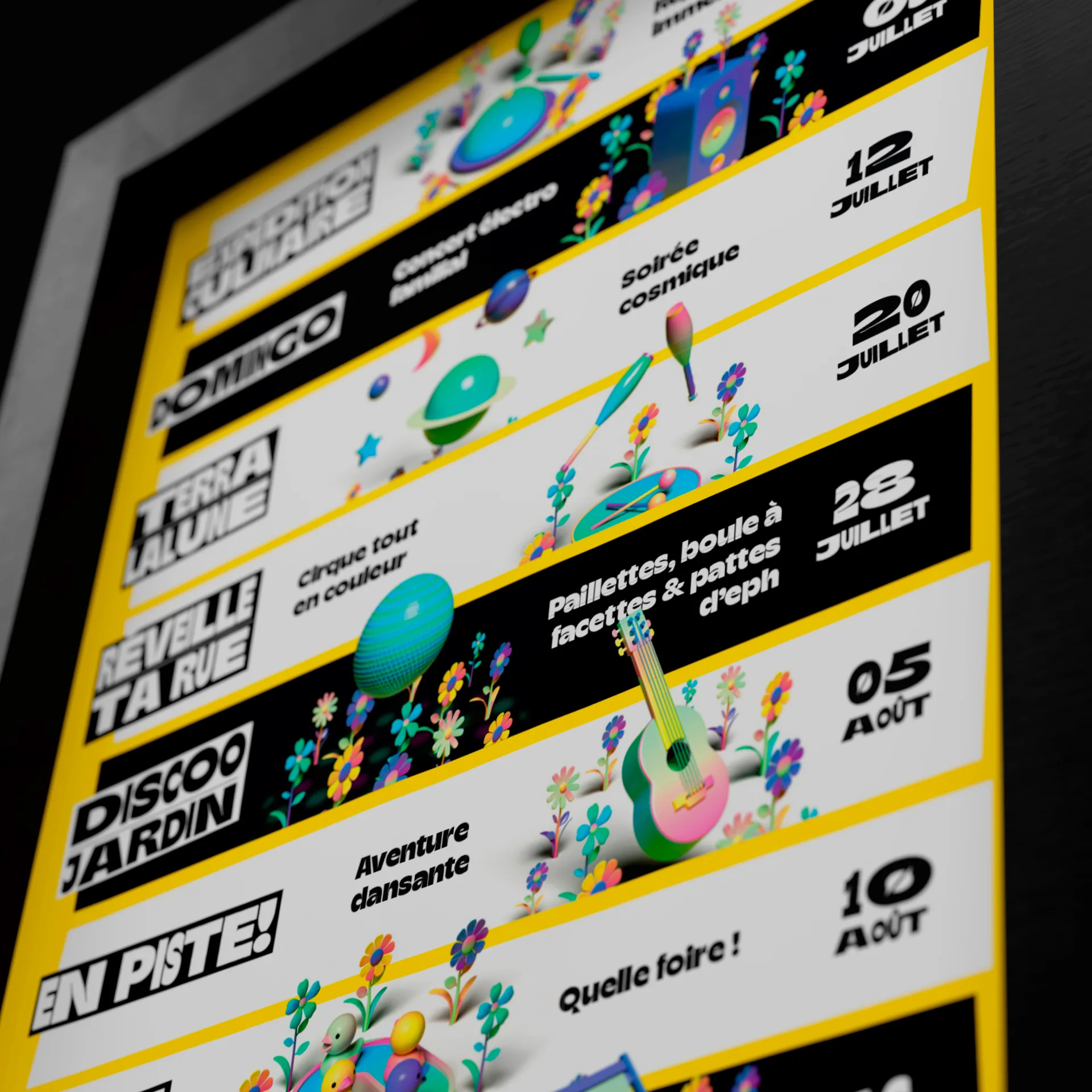 Graphiste freelance a Angers - Les Envolées végétales 2023 - visuel 15