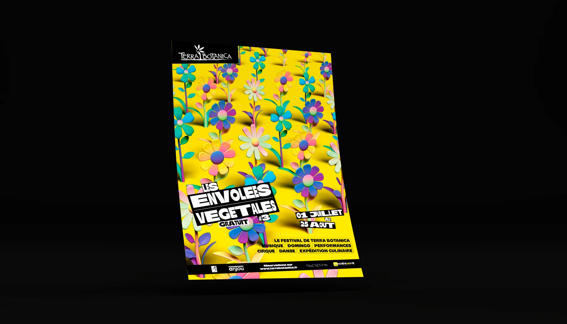 Graphiste freelance a Angers - Les Envolées végétales 2023 - visuel 2