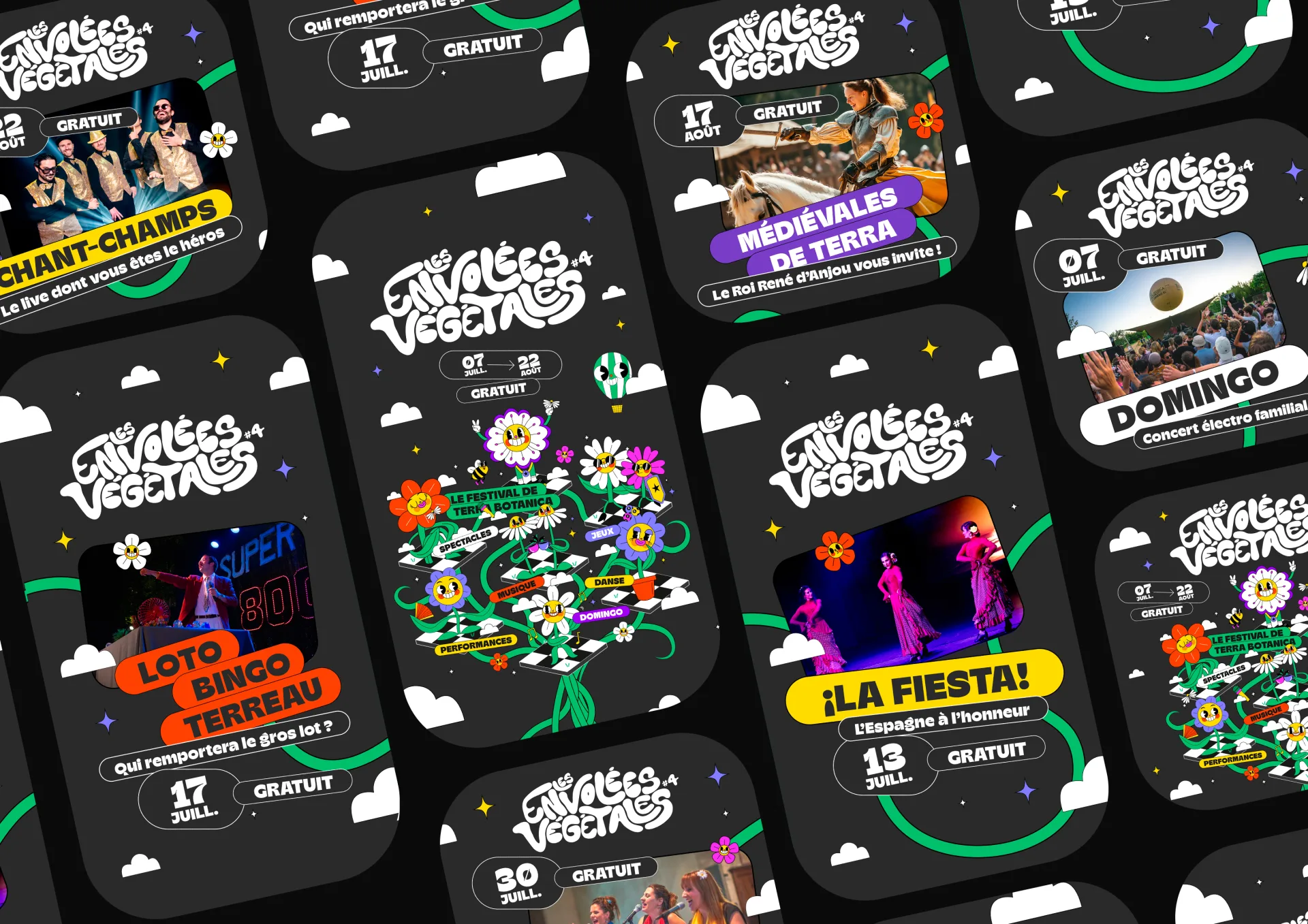 Graphiste freelance a Angers - Les Envolées végétales 2024 - visuel 10