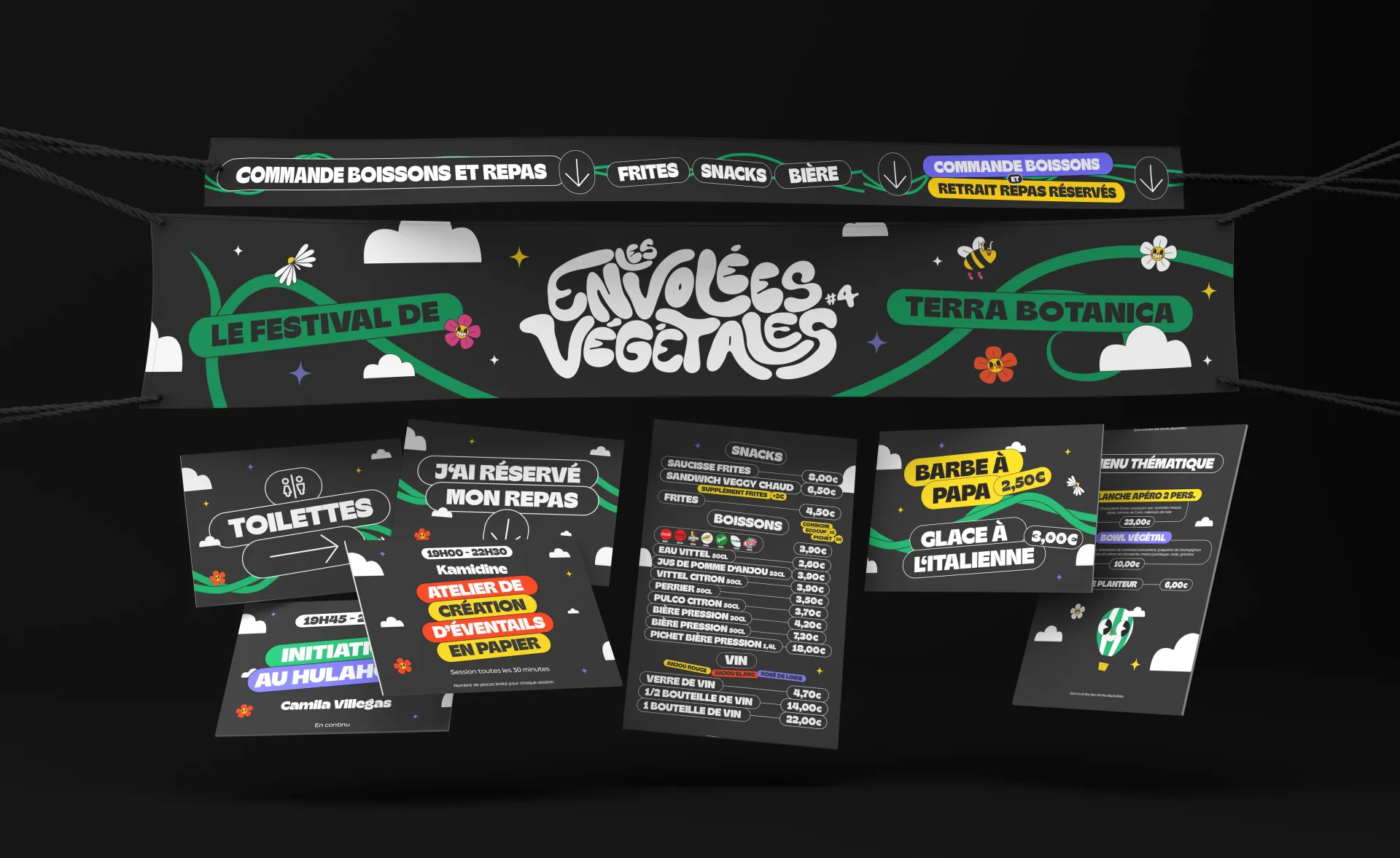 Graphiste freelance a Angers - Les Envolées végétales 2024 - visuel 14