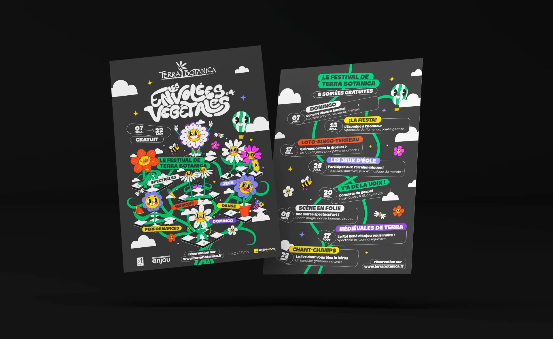 Graphiste freelance a Angers - Les Envolées végétales 2024 - visuel 2