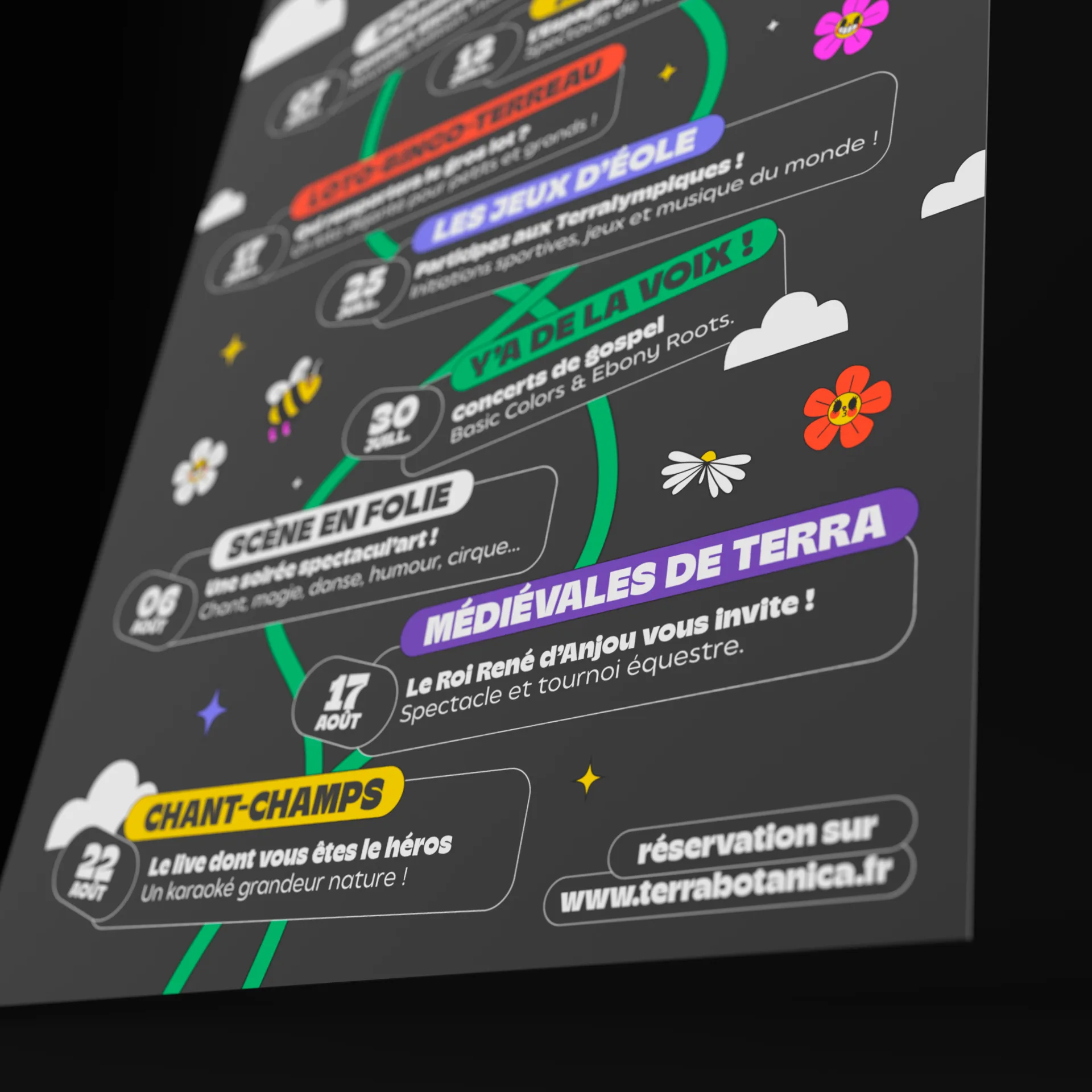 Graphiste freelance a Angers - Les Envolées végétales 2024 - visuel 5