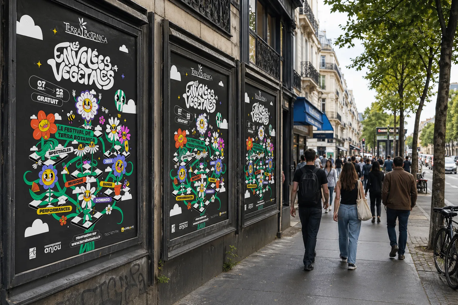 Graphiste freelance a Angers - Les Envolées végétales 2024 - visuel 7