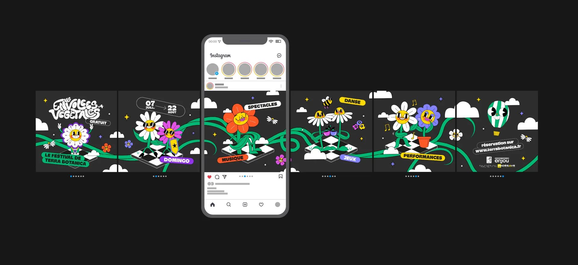 Graphiste freelance a Angers - Les Envolées végétales 2024 - visuel 8