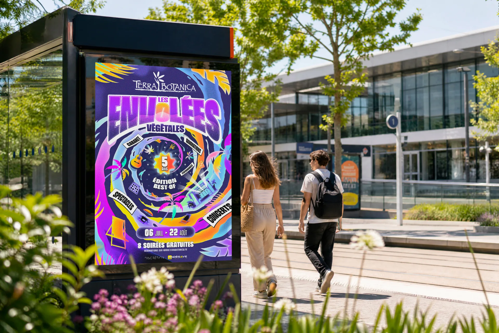 Graphiste freelance a Angers - Les Envolées végétales 2025 - visuel 5