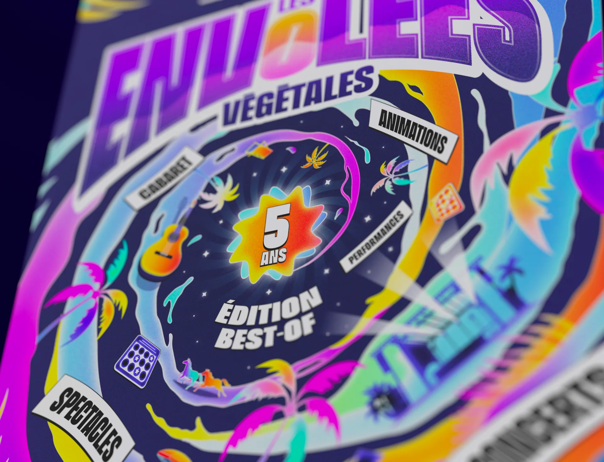 Graphiste freelance a Angers - Les Envolées végétales 2025 - visuel 8