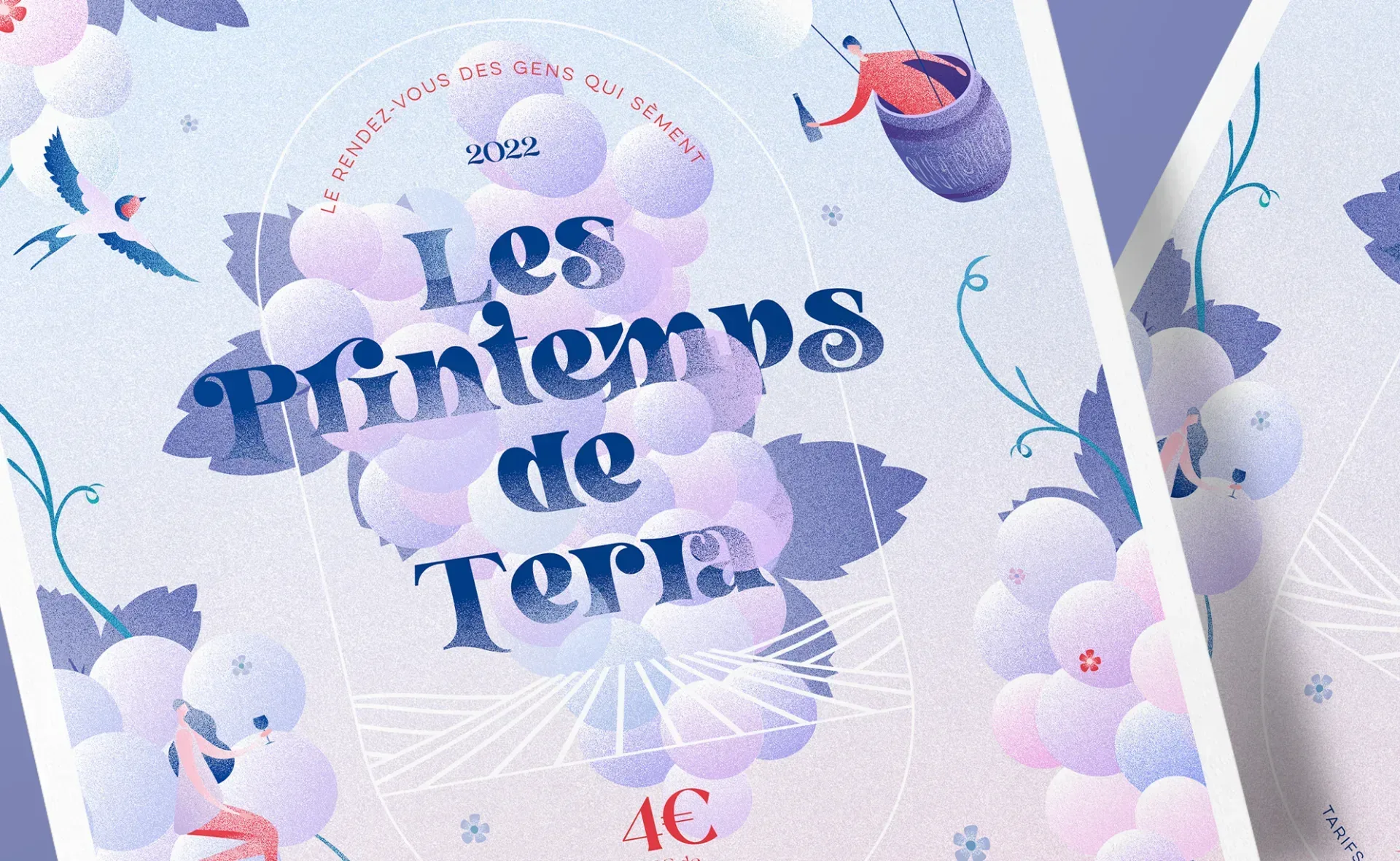 Graphiste freelance a Angers - Les Printemps de Terra 2022 - visuel 3