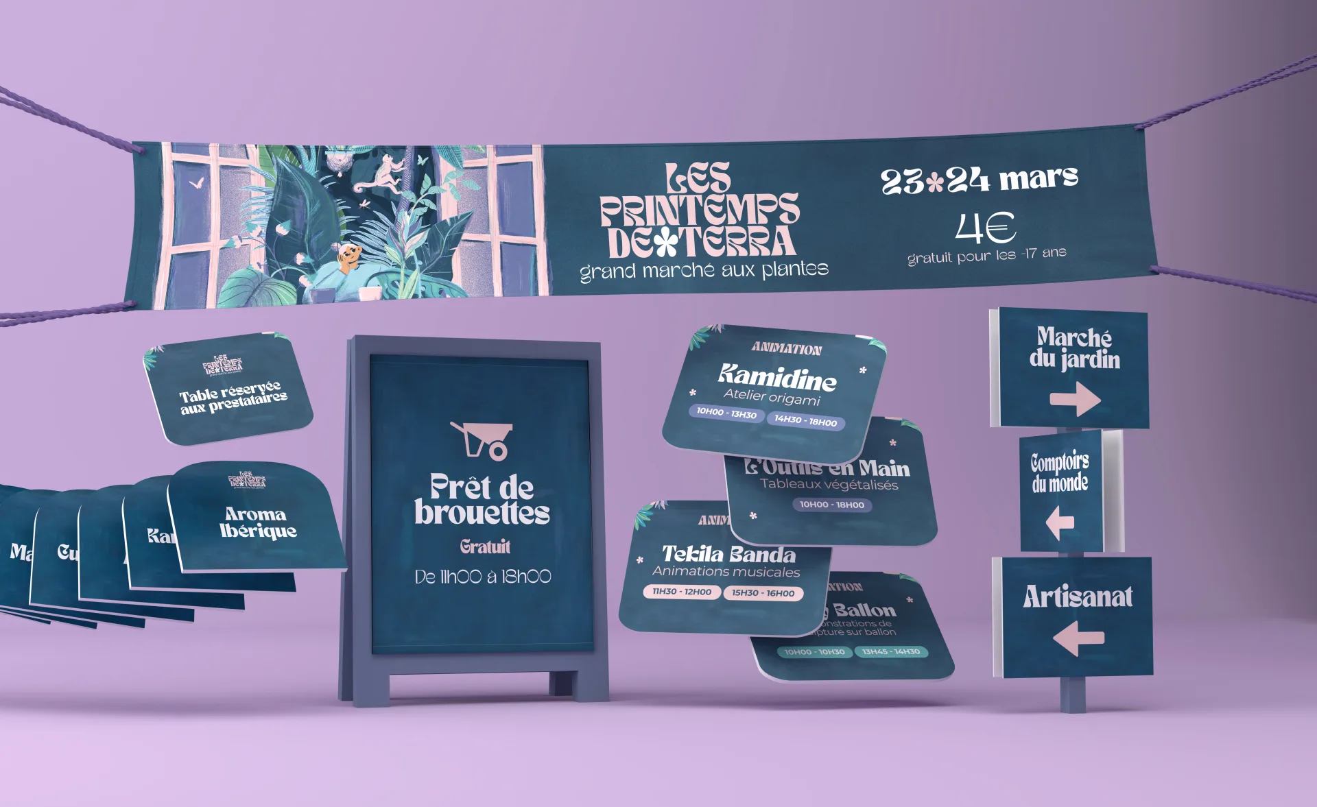 Graphiste freelance a Angers - Les Printemps de Terra 2024 - visuel 11