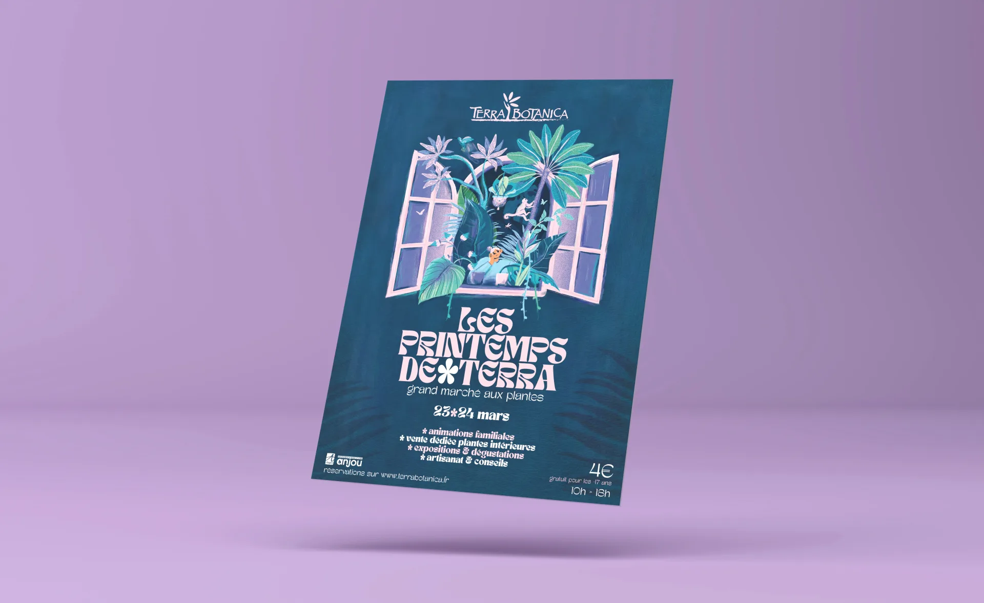 Graphiste freelance a Angers - Les Printemps de Terra 2024 - visuel 3