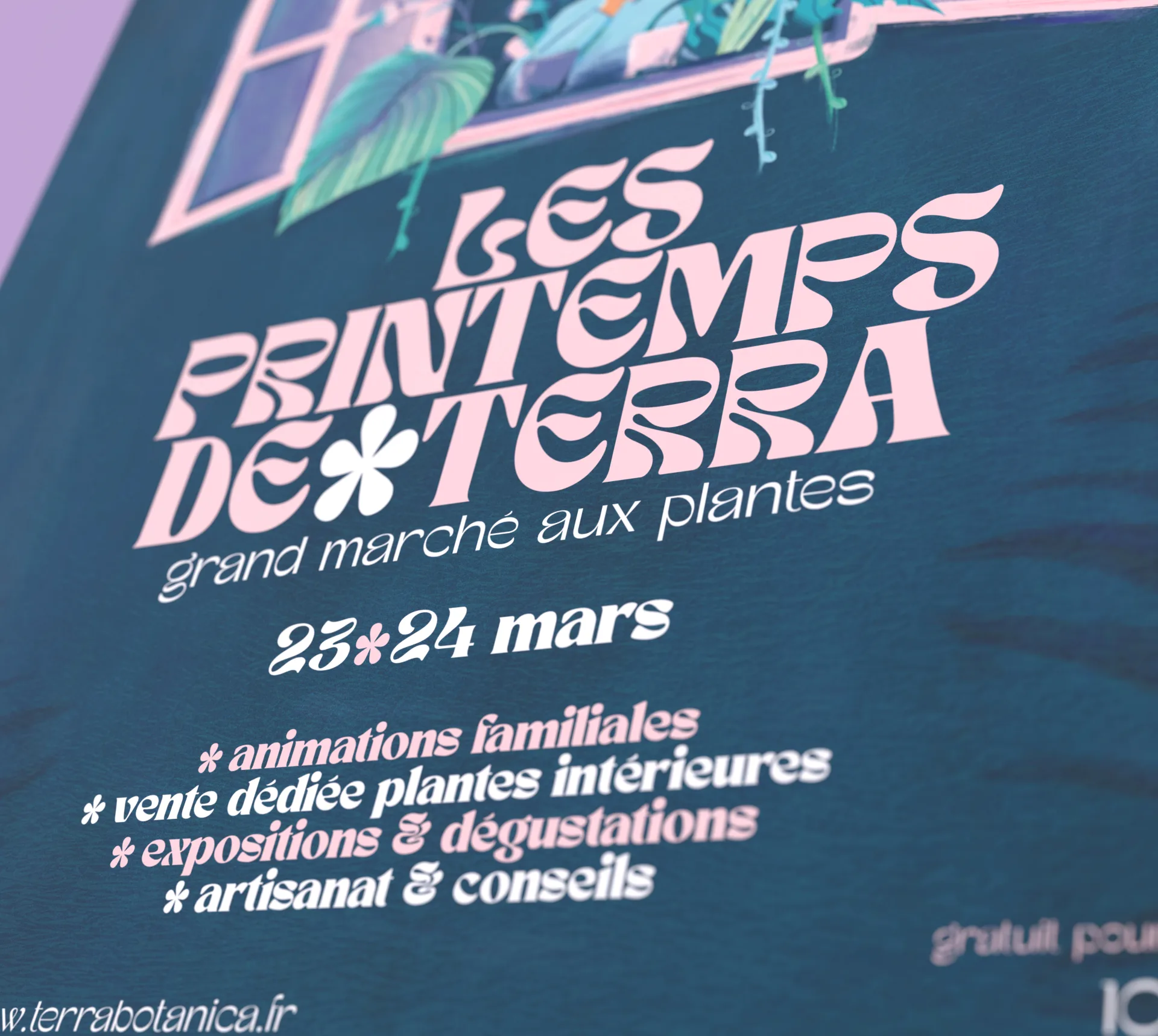 Graphiste freelance a Angers - Les Printemps de Terra 2024 - visuel 5