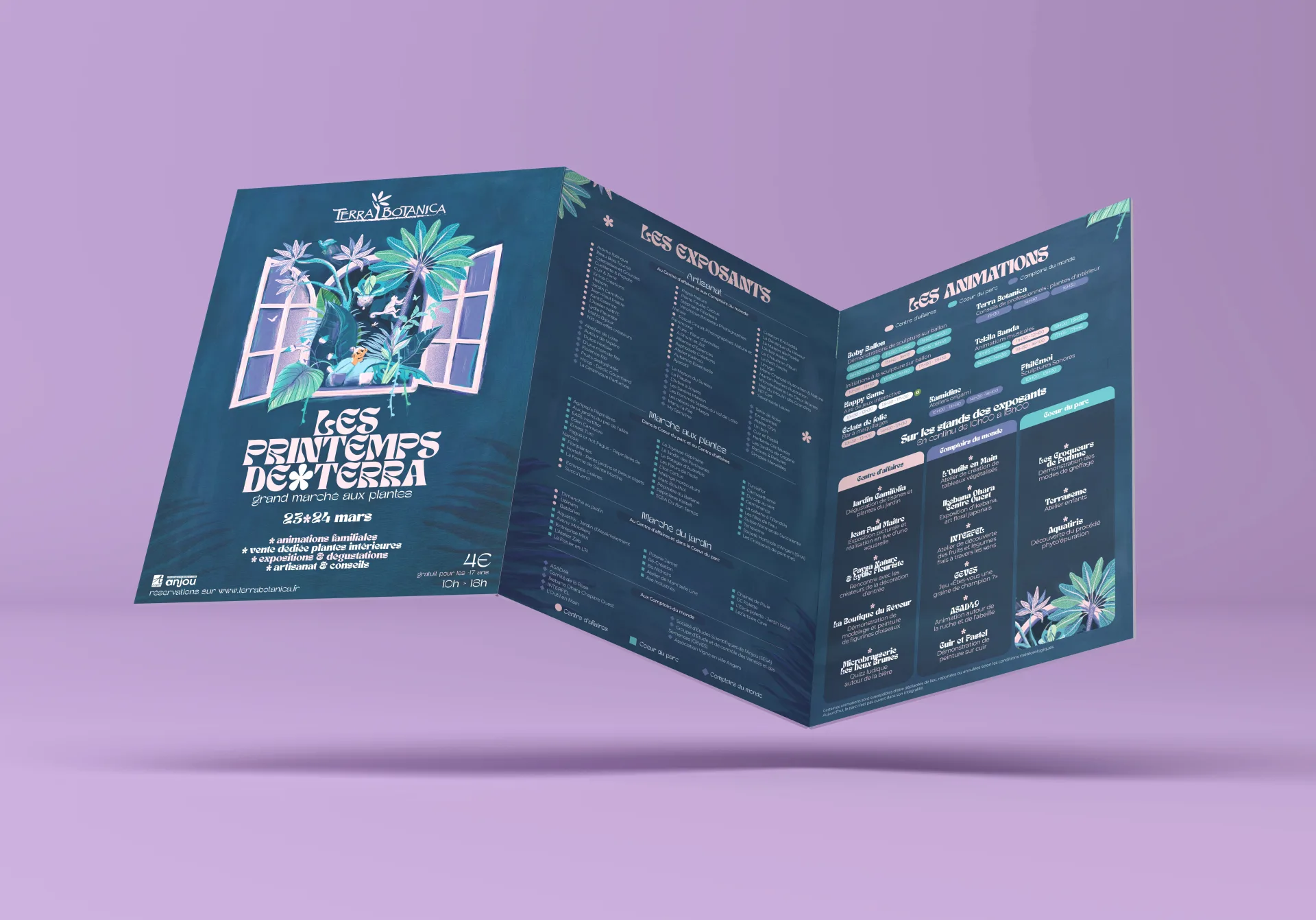 Graphiste freelance a Angers - Les Printemps de Terra 2024 - visuel 6