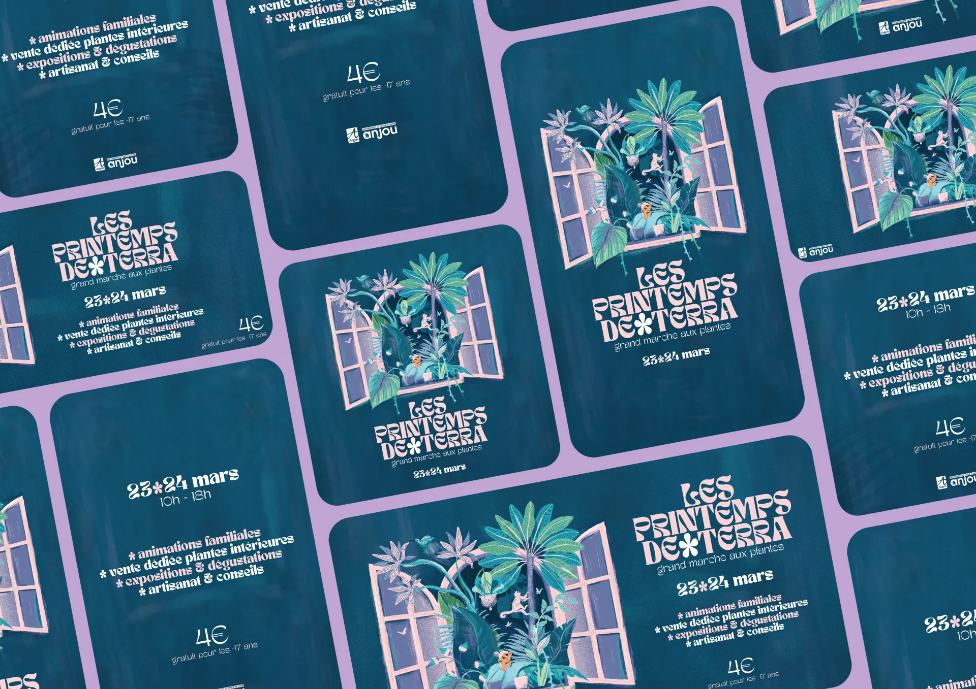 Graphiste freelance a Angers - Les Printemps de Terra 2024 - visuel 8