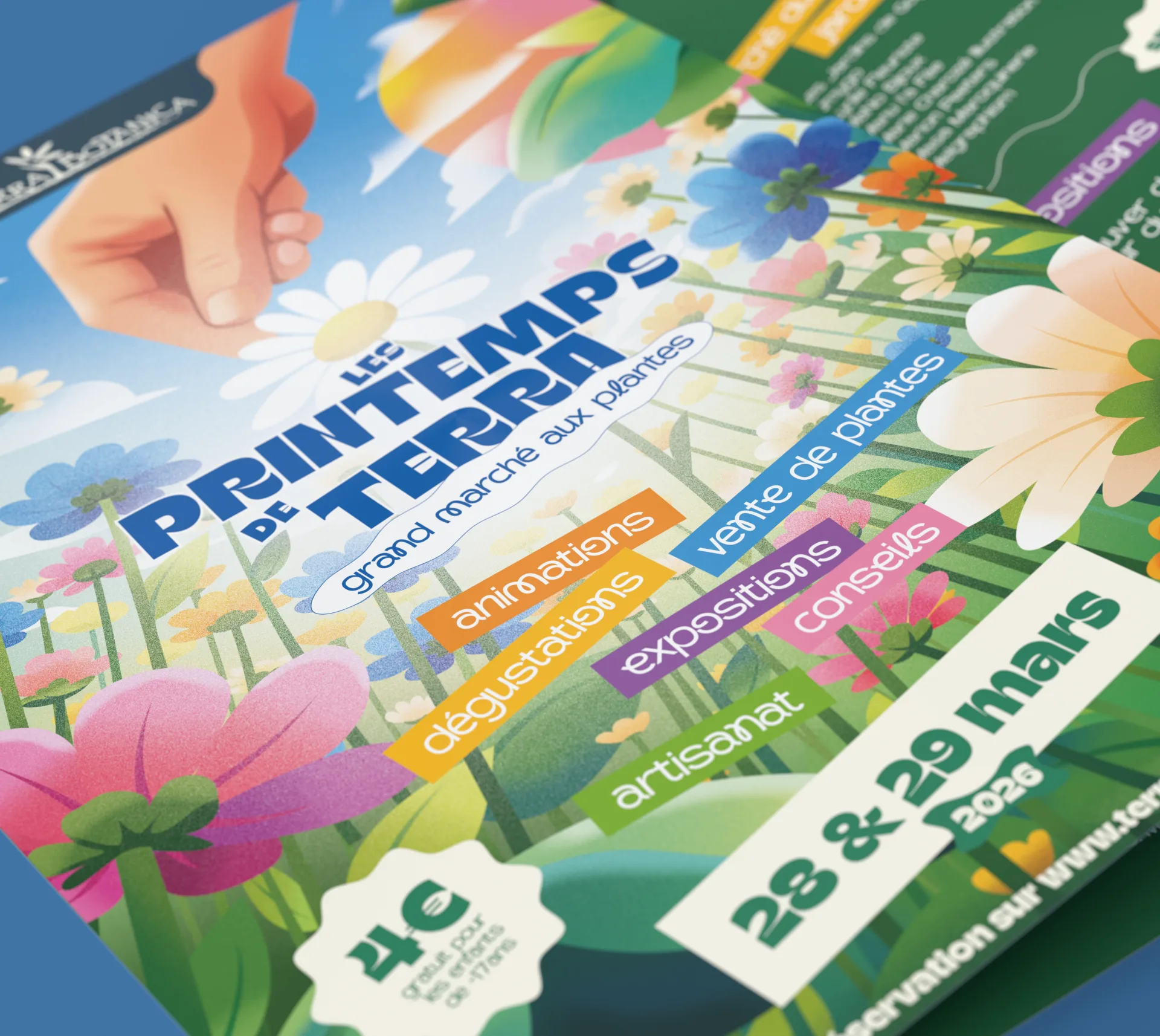 Graphiste freelance a Angers - Les Printemps de Terra 2026 - visuel 6