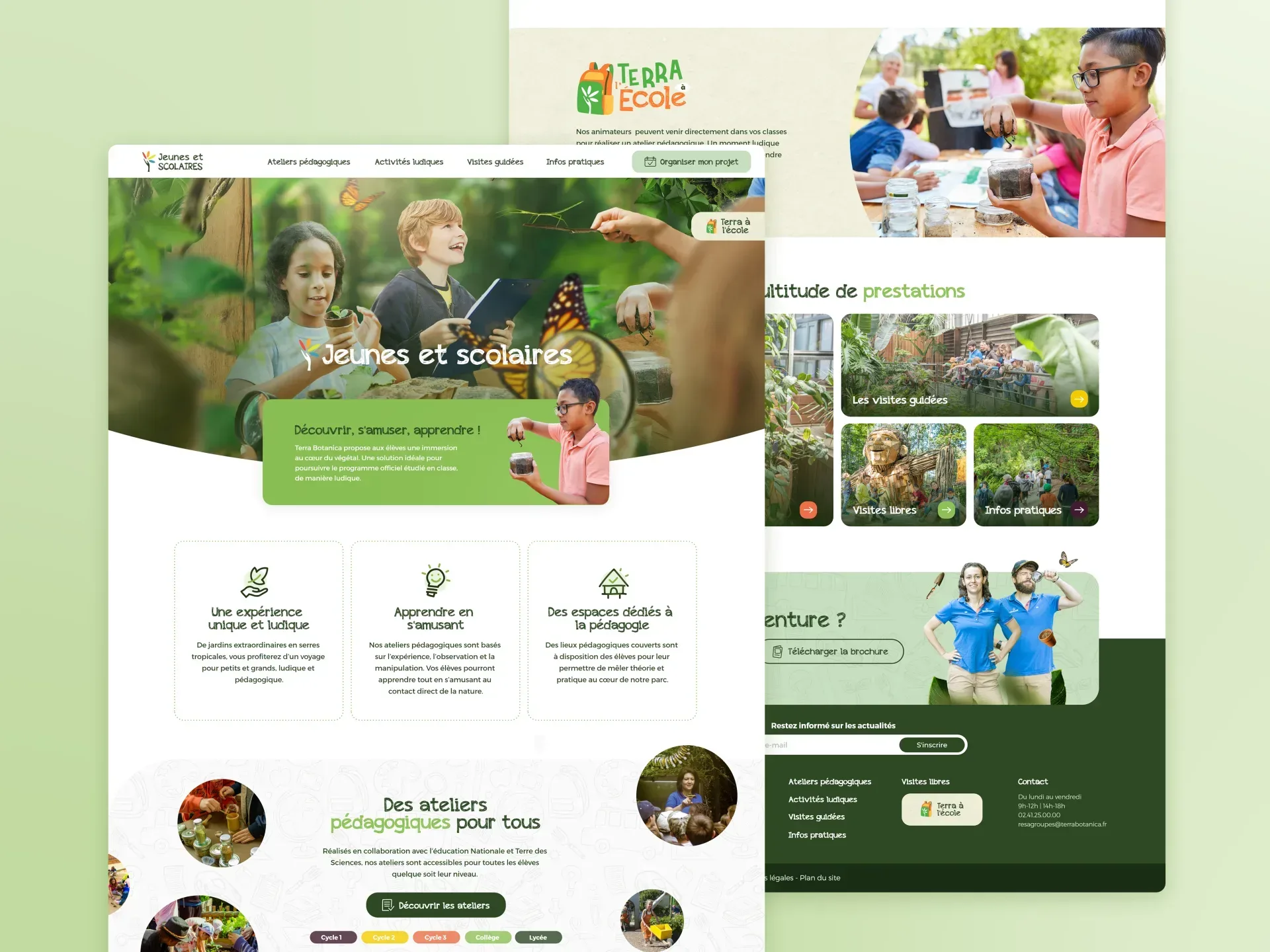 Graphiste freelance a Angers - Les scolaires à Terra Botanica - visuel 2