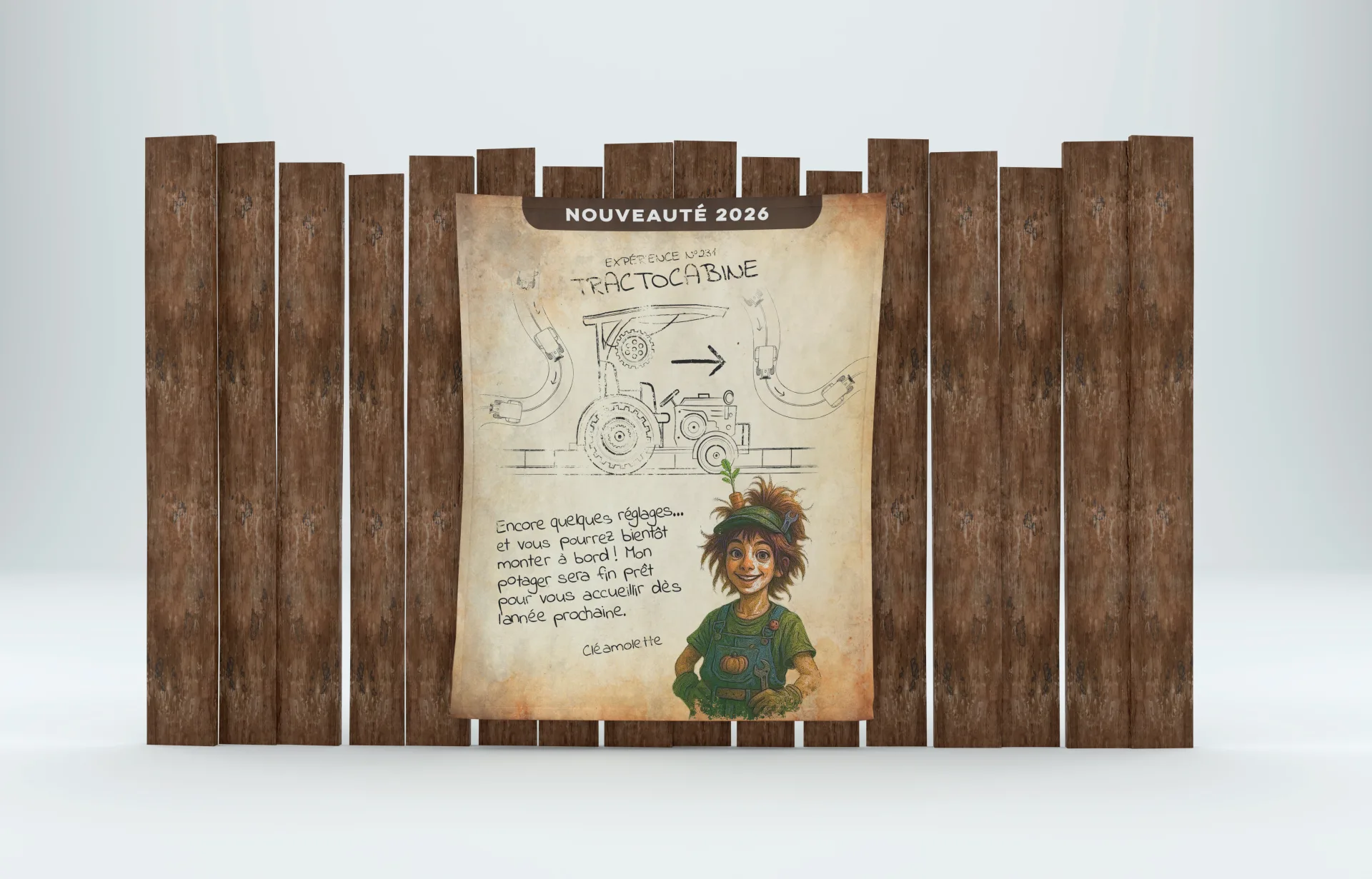 Graphiste freelance a Angers - Les Tractocabines de Cléamolette - visuel 15