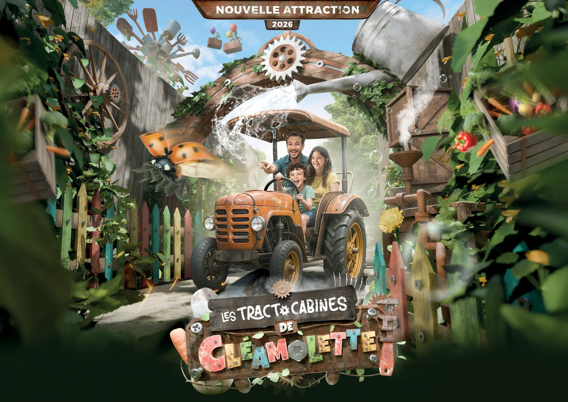 Graphiste freelance a Angers - Les Tractocabines de Cléamolette - visuel 2