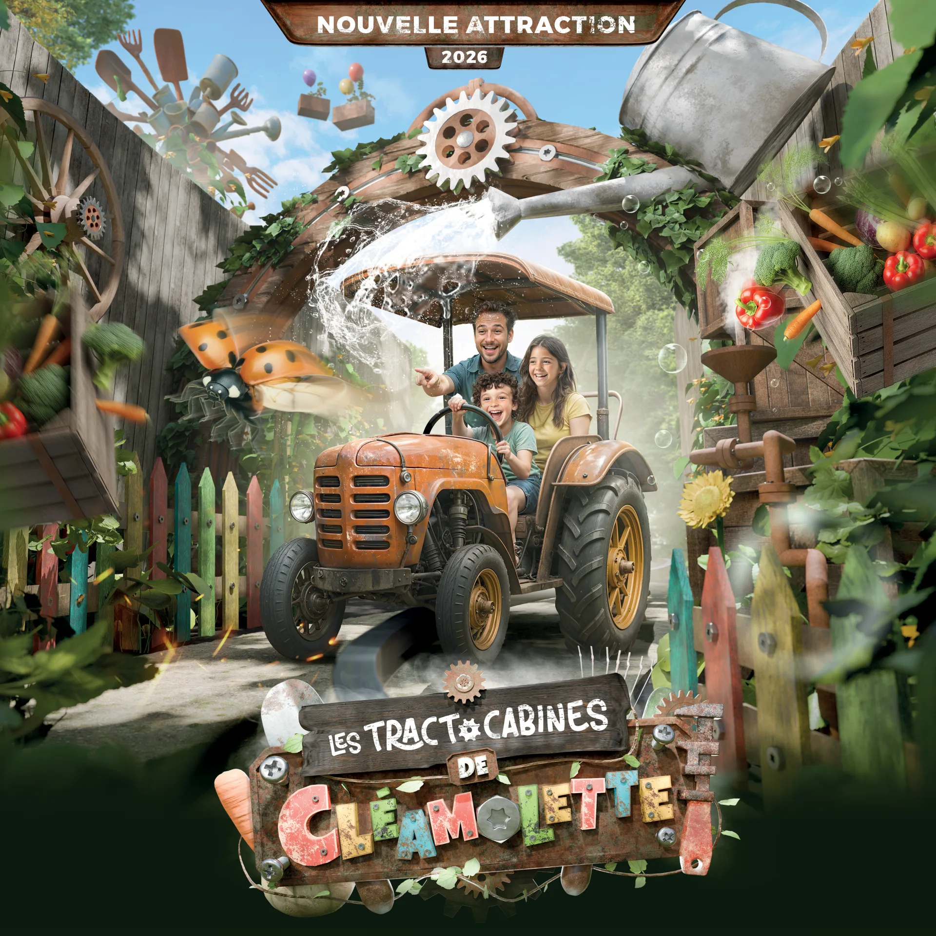 Graphiste freelance a Angers - Les Tractocabines de Cléamolette - visuel 4