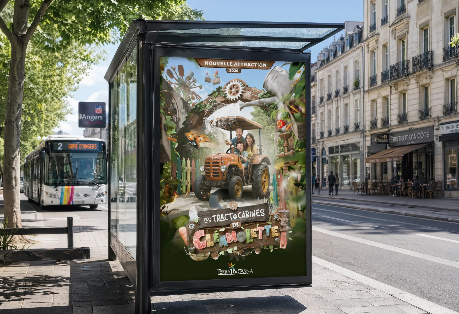 Graphiste freelance a Angers - Les Tractocabines de Cléamolette - visuel 5